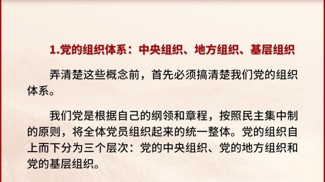 黨支部、黨小組、黨委、黨工委、黨組……這些概念你都清楚嗎